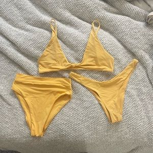 Toast swim top + 2 bottoms